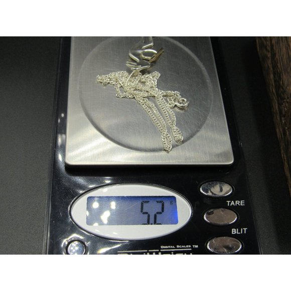 16" Sterling Silver Kokopelli Idol Pendant Necklace Vintage Minimalist Everyday - Picture 7 of 7
